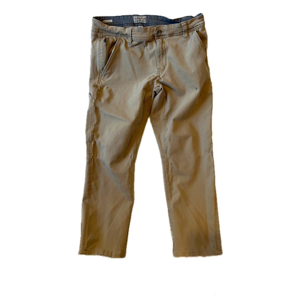 Weatherproof Khaki Stage Straight Carpenter Jeans Mens 34x30